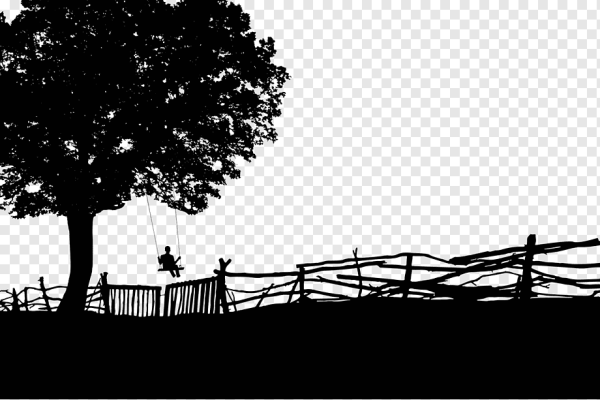 Пейзаж силуэт