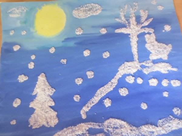 Рисование по соли в детском саду