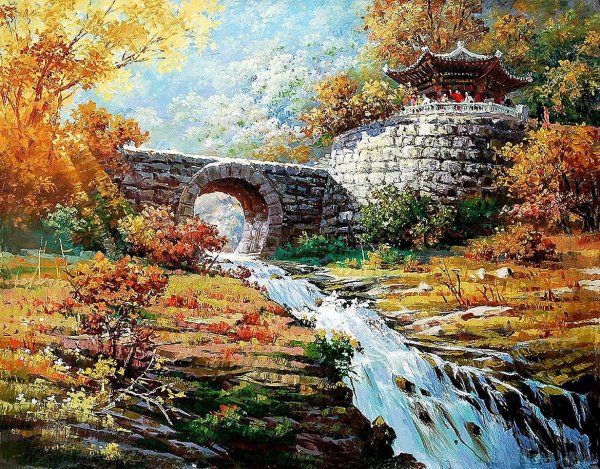 Пейзажи корейского художника choi Seong