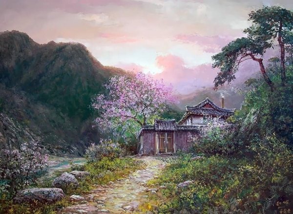 Корейская Пейзажная живопись