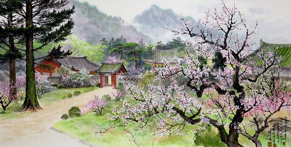 Корейская живопись-художник ли Чун-рён(리춘룡)