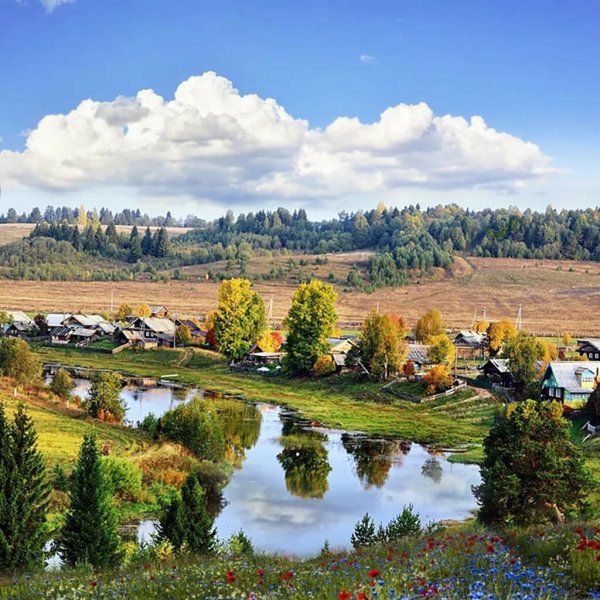 Красивая деревня