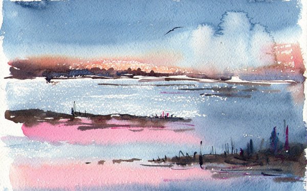 Рисование акварелью