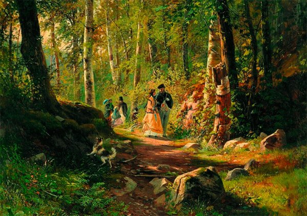 Шишкин Иван Иванович прогулка в лесу