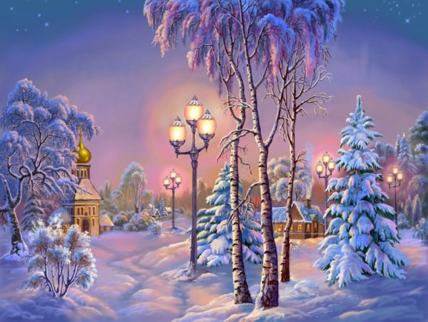 Сказочный зимний лес