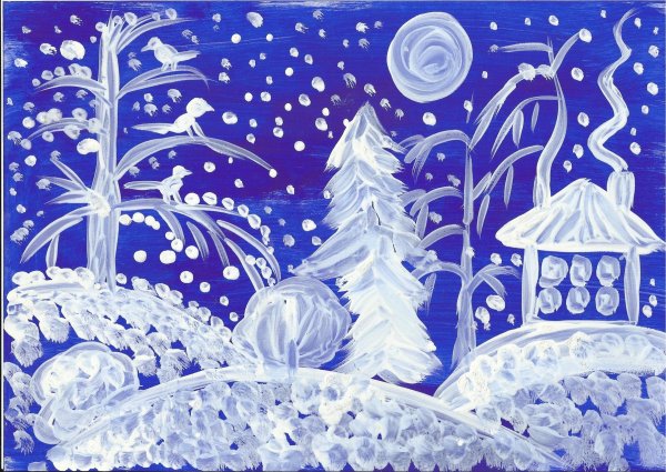 Рисование зима