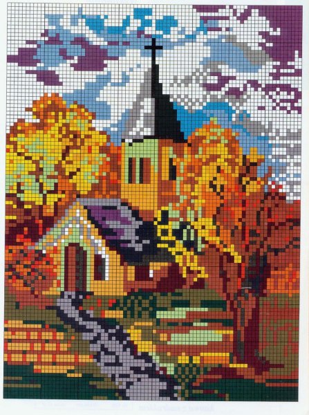 Пейзаж в клетку