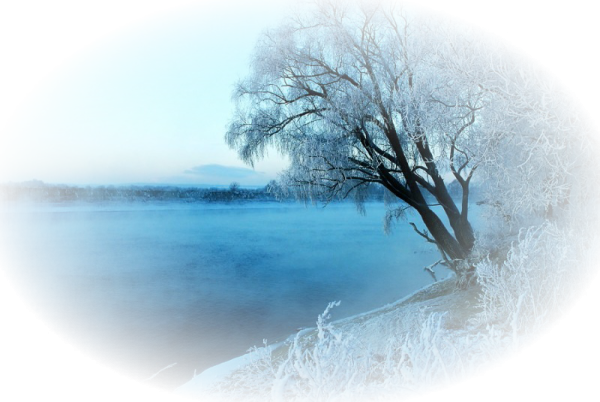 Февраль пейзаж клипарт