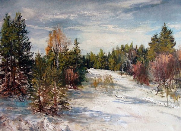 Зимние пейзажи художника Владимира Юрьевича Жданова