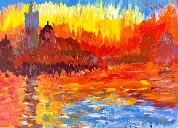 Импрессионизм гуашью