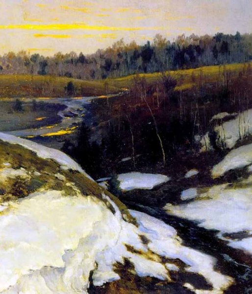 Альфред Сислей. Зима в лувесьенне. 1874