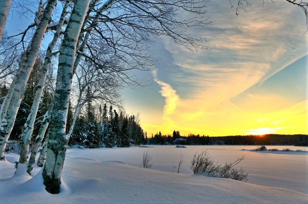 Зима солнце