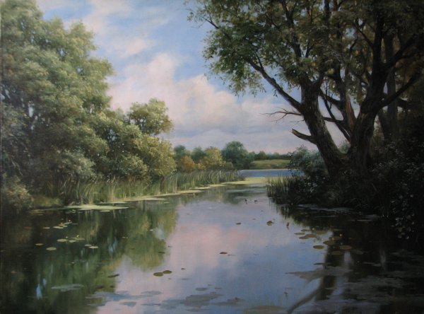 Левитан заросший пруд