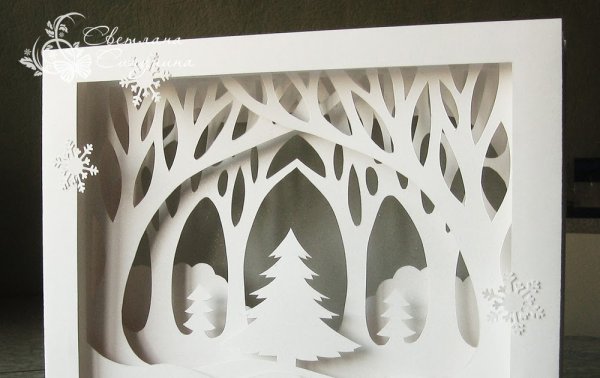 Бумагопластика новый год