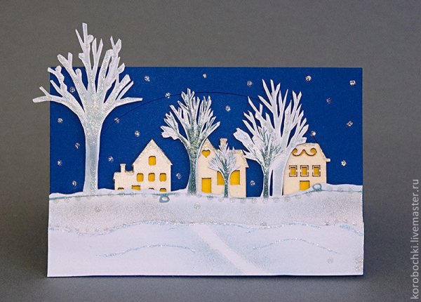 Зимняя аппликация