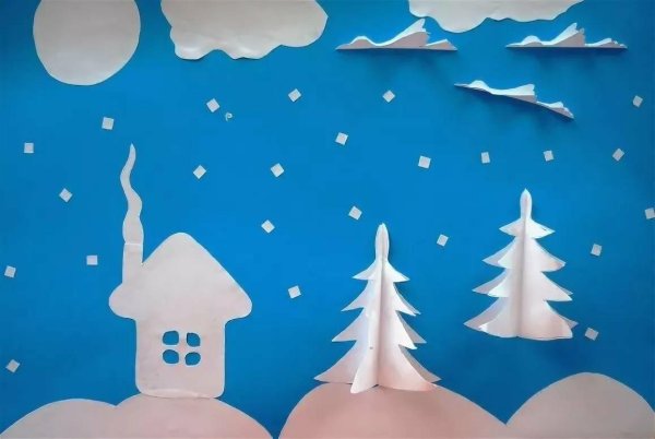 Зимняя аппликация