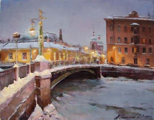 Исаакиевская площадь зима