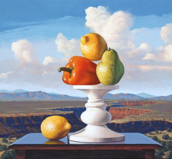 Декоративный пейзаж фрукты