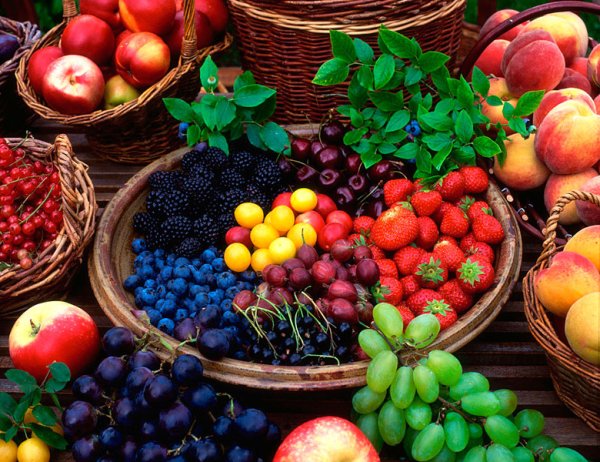 Пейзаж с фруктами