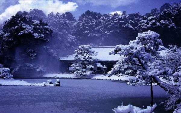 Japan Landscape Винтер