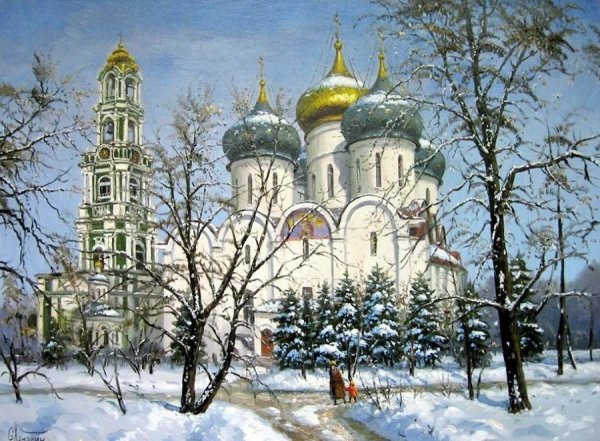 Сергей хонанин 'зимний пейзаж"