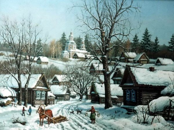 Художник Владимир Чиканов картины зима