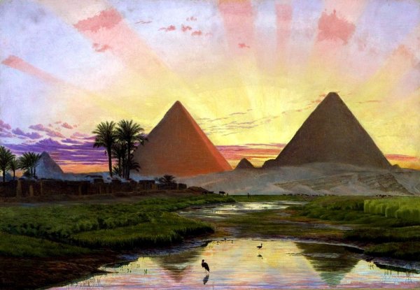 Древний Египет пирамиды Нил