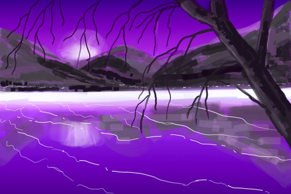 Пейзаж в холодных тонах