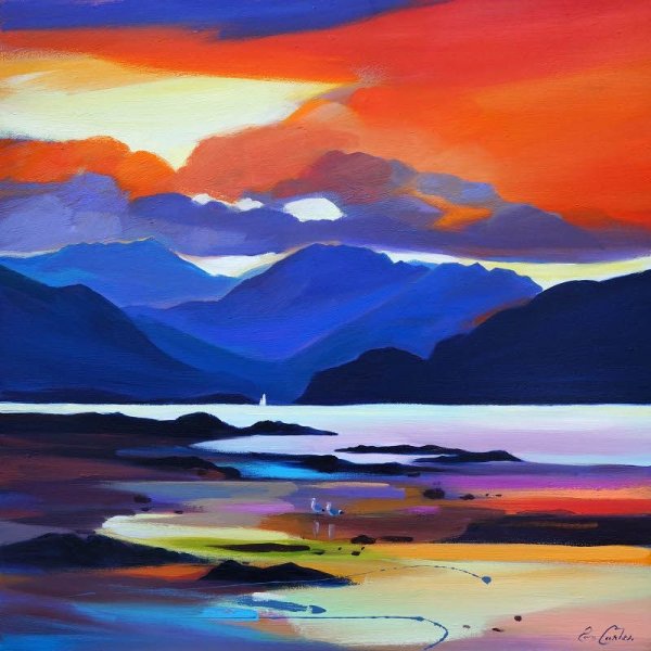 Пейзаж в декоративном стиле