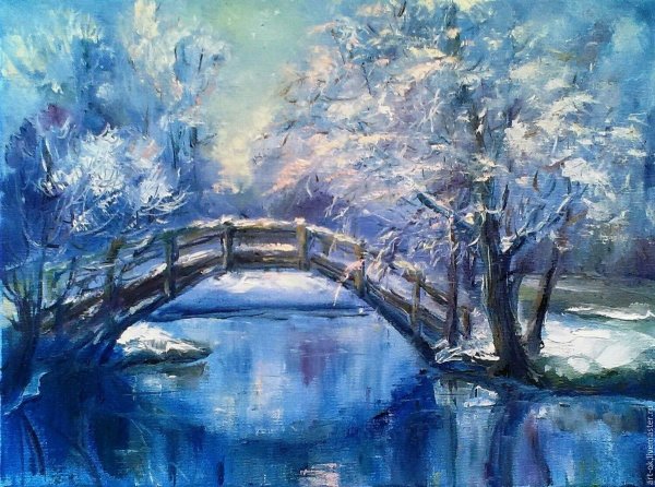 Анурисуй зимние пейзажи