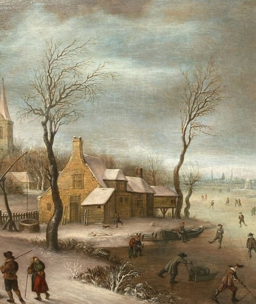 Старинная Голландия художник Корнелис спрингер 1817-1891