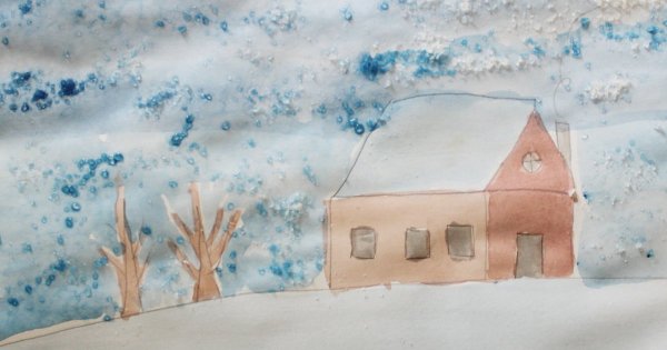 Рисование «деревья в инее» (т. с. Комарова, стр. 91)