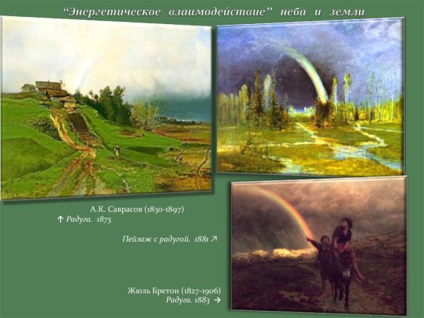 А. Саврасов. «Радуга». 1875 Г.