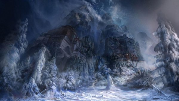 Волшебный зимний пейзаж