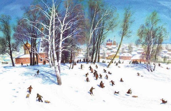 Владимир Жданов зимние картины