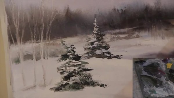 Зимний пейзаж Сахаров