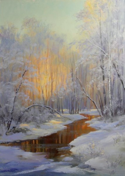 Зимние пейзажи Игоря Сахарова