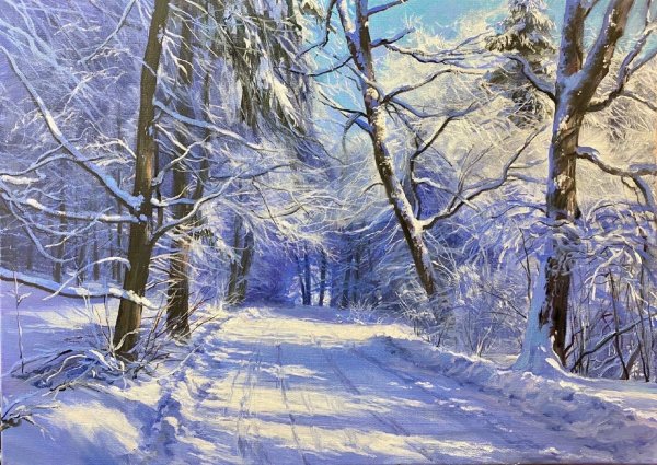 Игорь Сахаров зимний пейзаж