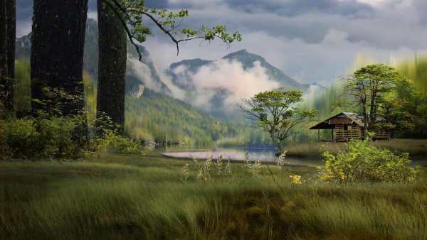 Пейзаж компьютерная Графика