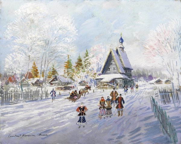 Зимний пейзаж i Константин Коровин