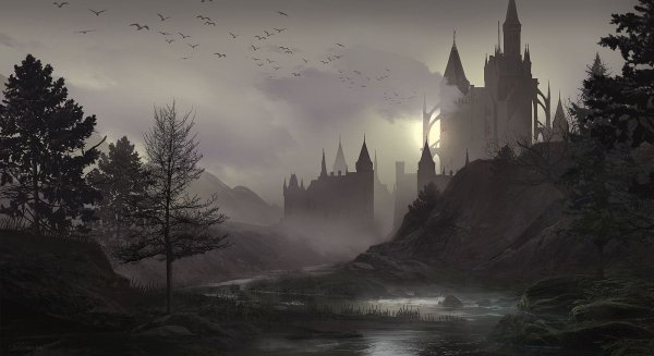 Замок Дракулы фэнтези