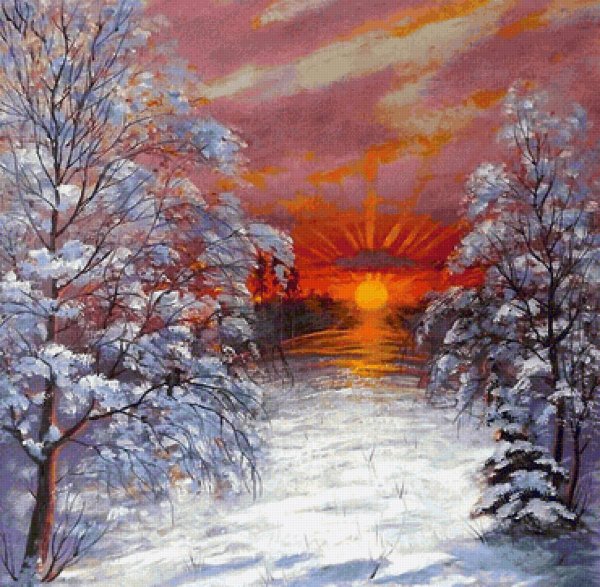 Владимир Марков. Зимний лес картина