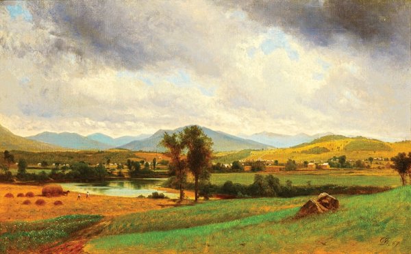 Буколический пейзаж картины