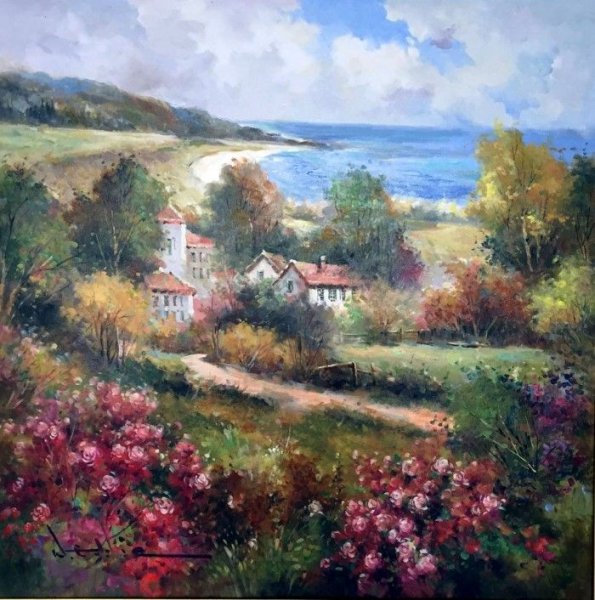 Буколический пейзаж картины