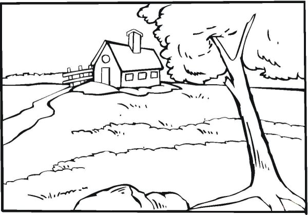 Раскраска природа