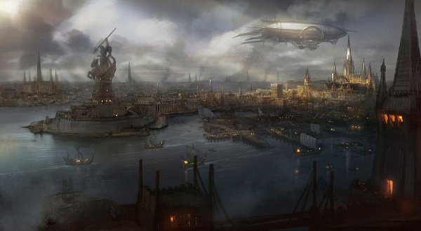 Steampunk Art город