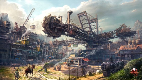 Steampunk Art деревня