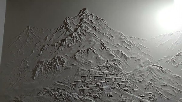 Барельеф горы аул