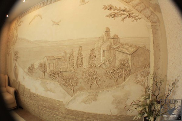 Барельеф итальянский пейзаж