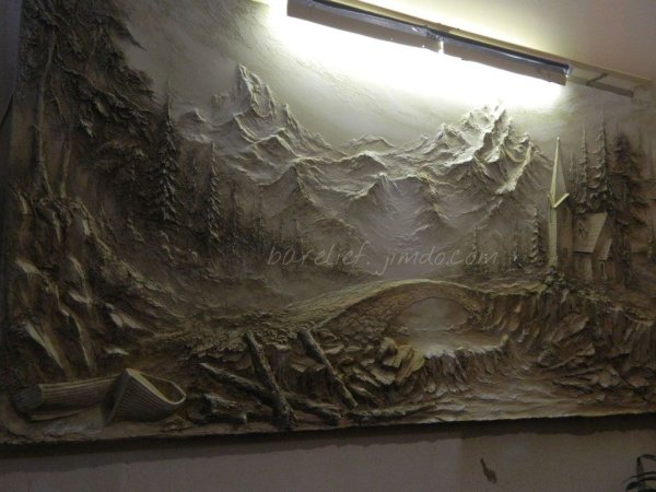 Александр Плющев картины барельефные